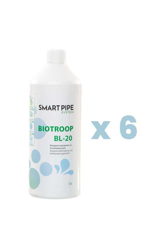 Biotroop BL-20 hajun- ja rasvanpoistoaine 1 litra x 6